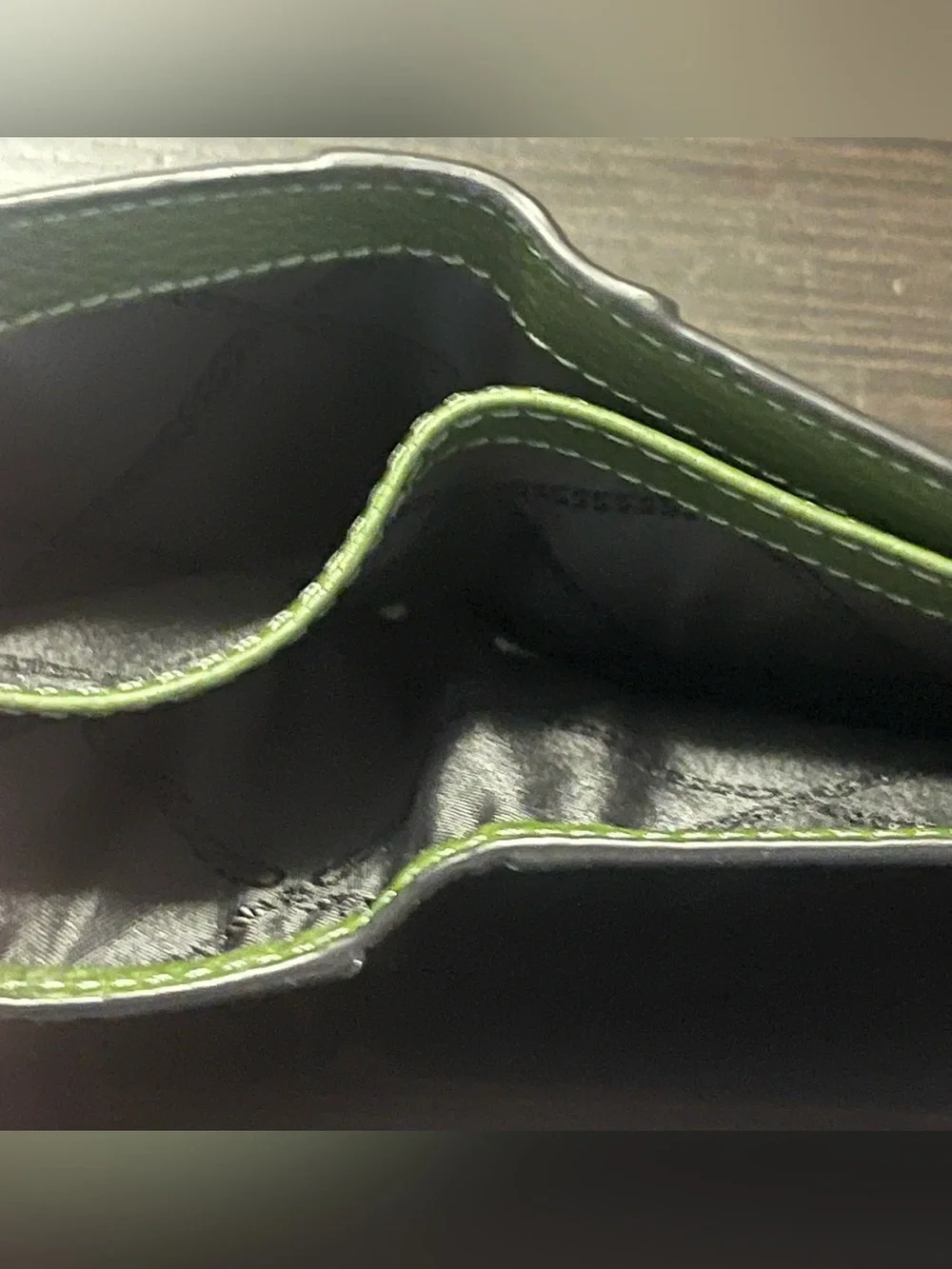 Michael Kors Olive Green Textured Leather Bifold Wallet MK Logo